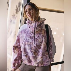 Free people Wild and Free Printed Fleece Hoodie